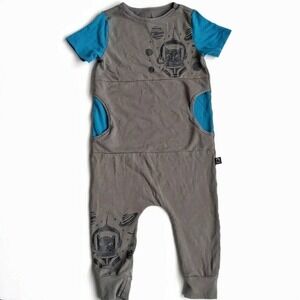 Rags Astro Kitty Romper 24m